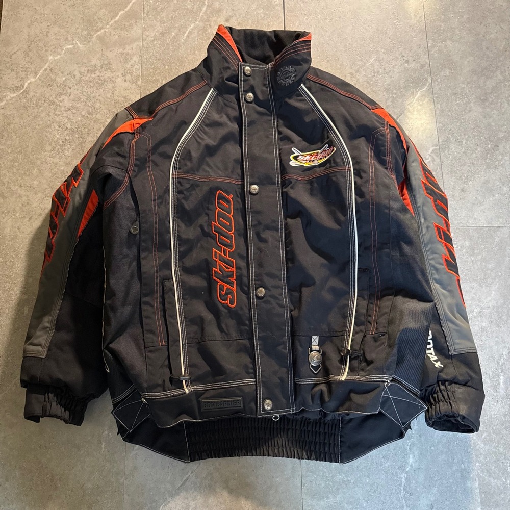 Vintage Ski-Doo Bombardier Team Snowmobile Racing Jacket Size ML/MT